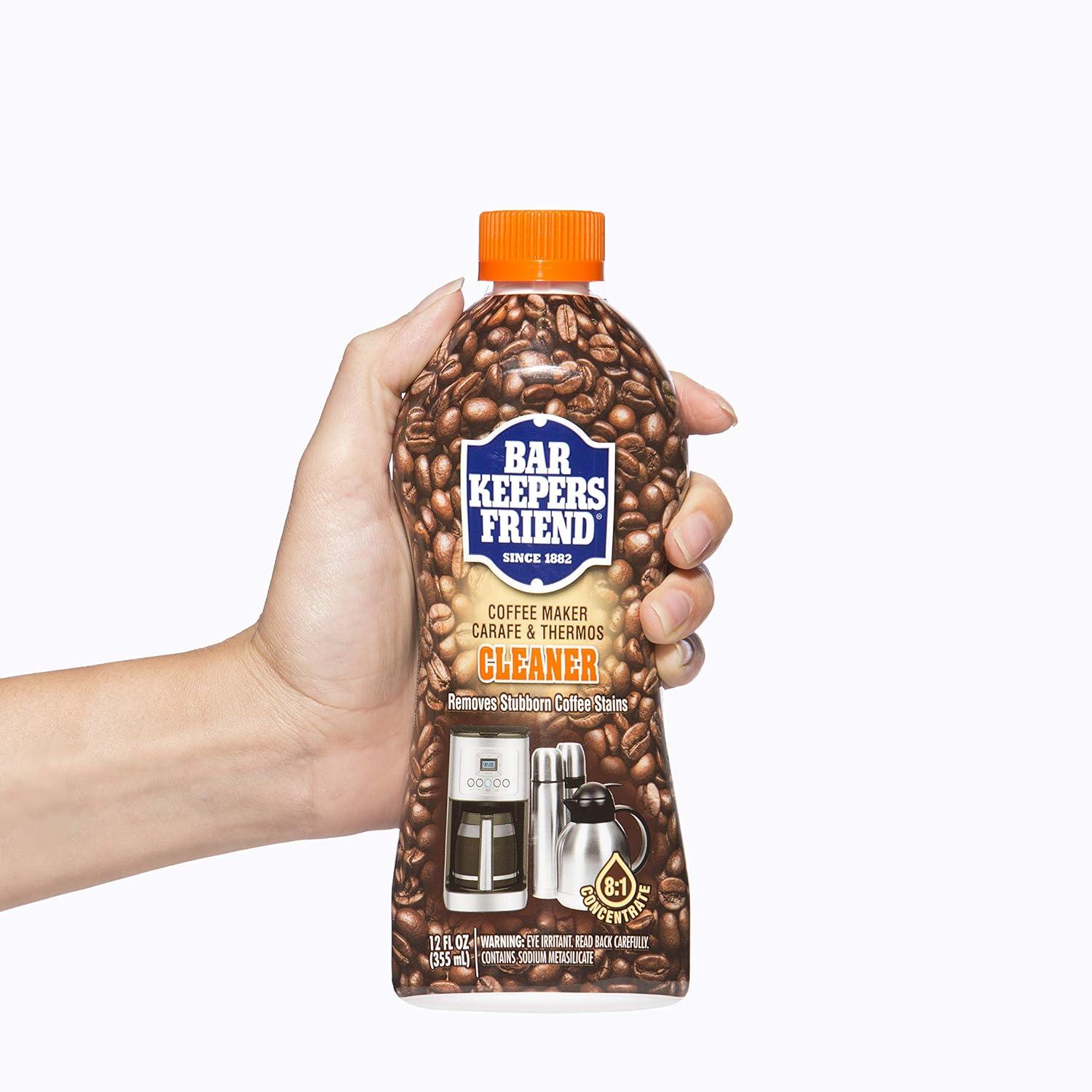 image:imageBar Keepers Friend Coffee Maker Cleaner 2 x 12 oz Removes Stains amp Oily Residue from Espresso Machines Carafes Thermos Drip Coffee Pots SingleCup Coffee Makers amp More1