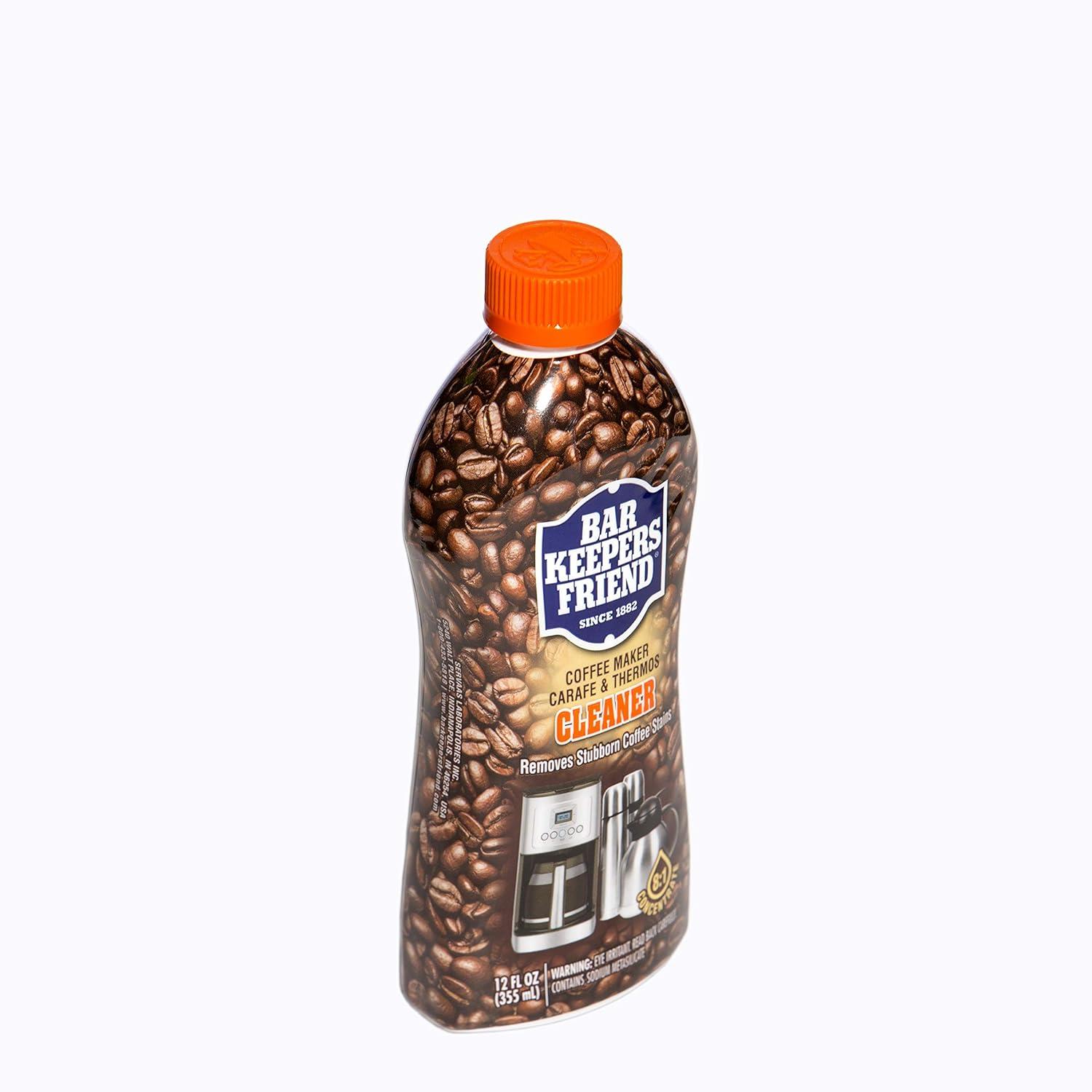 image:imageBar Keepers Friend Coffee Maker Cleaner 2 x 12 oz Removes Stains amp Oily Residue from Espresso Machines Carafes Thermos Drip Coffee Pots SingleCup Coffee Makers amp More1