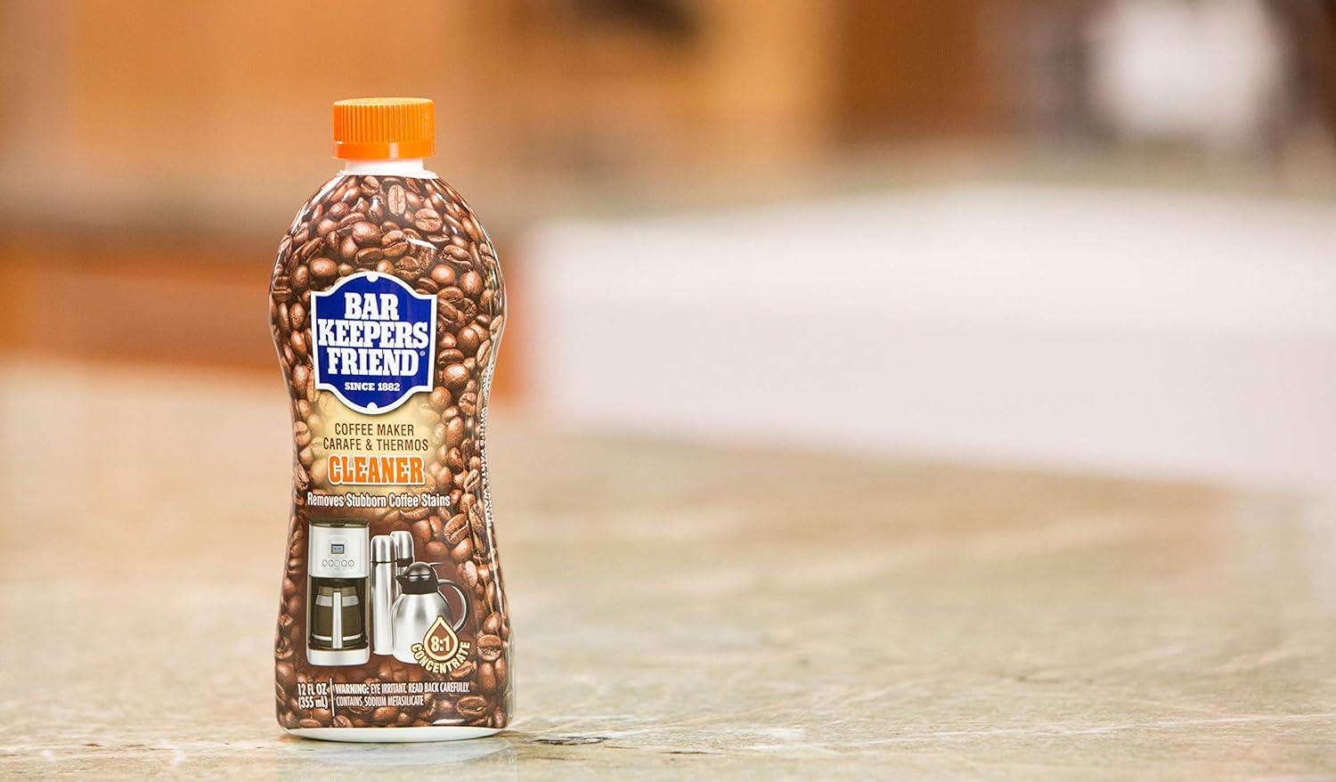 image:imageBar Keepers Friend Coffee Maker Cleaner 2 x 12 oz Removes Stains amp Oily Residue from Espresso Machines Carafes Thermos Drip Coffee Pots SingleCup Coffee Makers amp More1