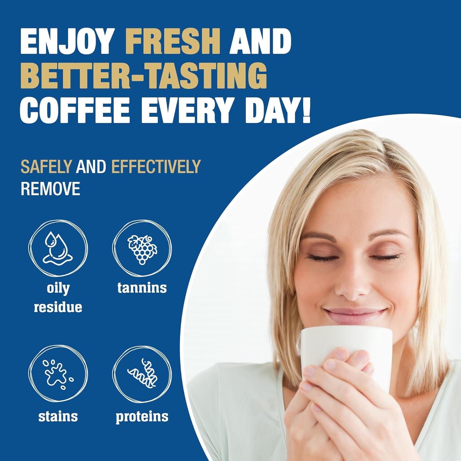 image:imageBar Keepers Friend Coffee Maker Cleaner 2 x 12 oz Removes Stains amp Oily Residue from Espresso Machines Carafes Thermos Drip Coffee Pots SingleCup Coffee Makers amp More2