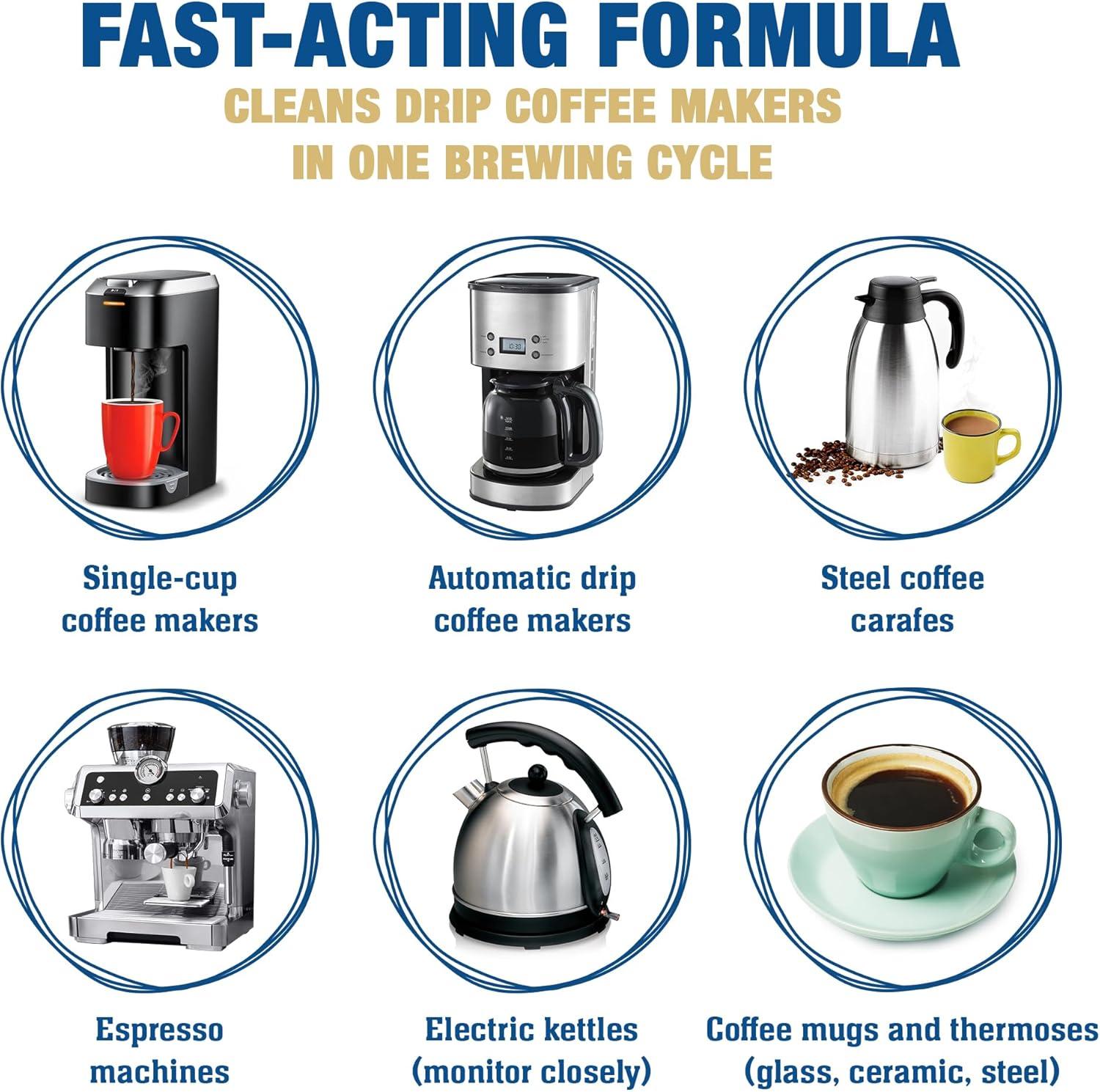 image:imageBar Keepers Friend Coffee Maker Cleaner 2 x 12 oz Removes Stains amp Oily Residue from Espresso Machines Carafes Thermos Drip Coffee Pots SingleCup Coffee Makers amp More2