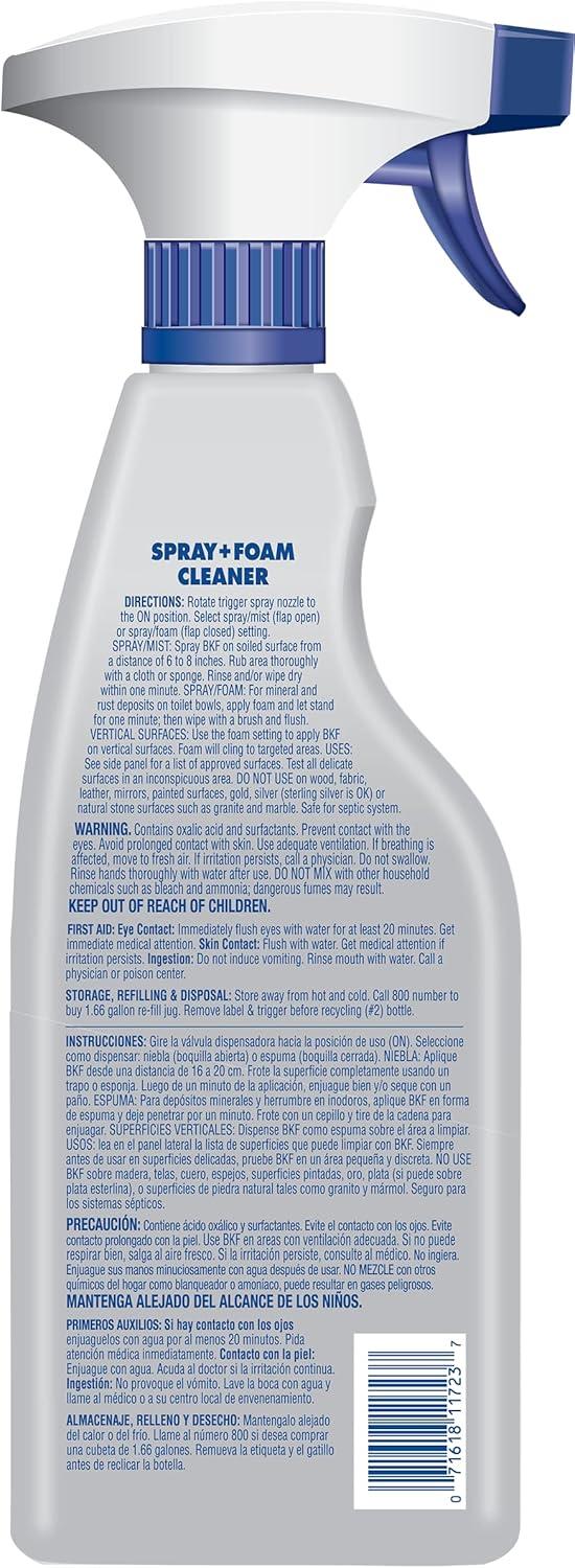 image:imageBar Keepers Friend Spray Foam Multipurpose Cleaner 254 oz x 2 Surface Cleaner Removes Rust Stains Mineral Deposits Soap Scum Grime amp TarnishMore Spray EZ Flush