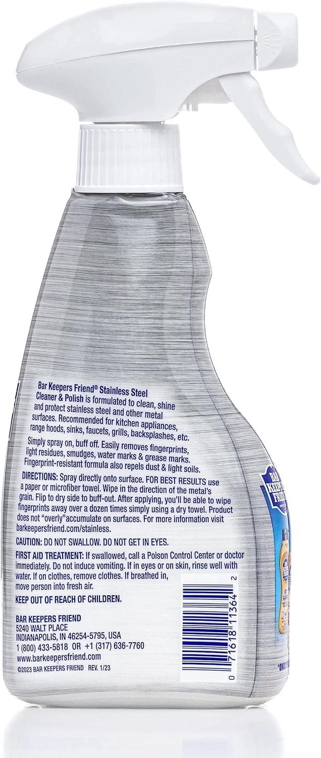 image:imageBar Keepers Friend Stone amp Granite Cleaner and Polish 254 oz Plus 1 Microfiber Cloth 2pc Cleaning Kit Multi Surface Cleaner for Use on Natural Manufactured amp Polished Stone CountertopsStainless Steel