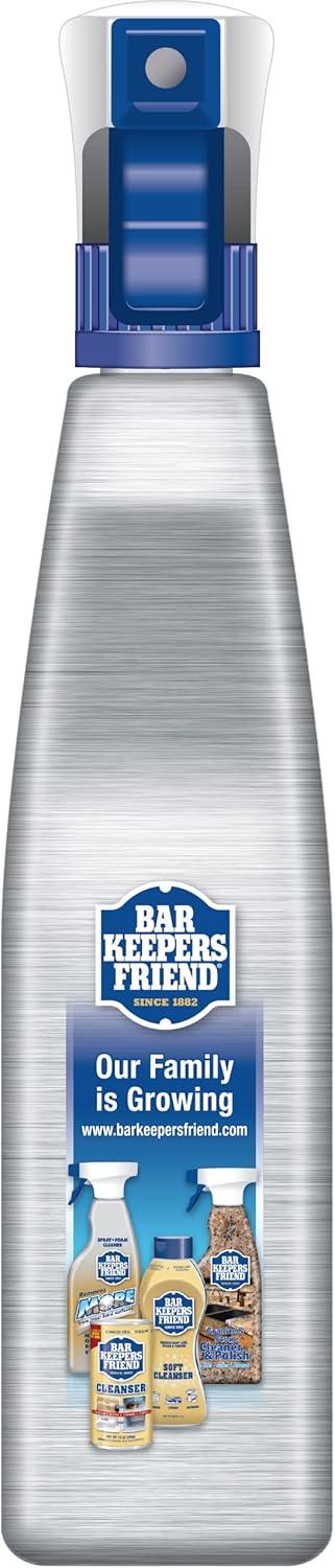 image:imageBar Keepers Friend Stone amp Granite Cleaner and Polish 254 oz Plus 1 Microfiber Cloth 2pc Cleaning Kit Multi Surface Cleaner for Use on Natural Manufactured amp Polished Stone CountertopsStainless Steel