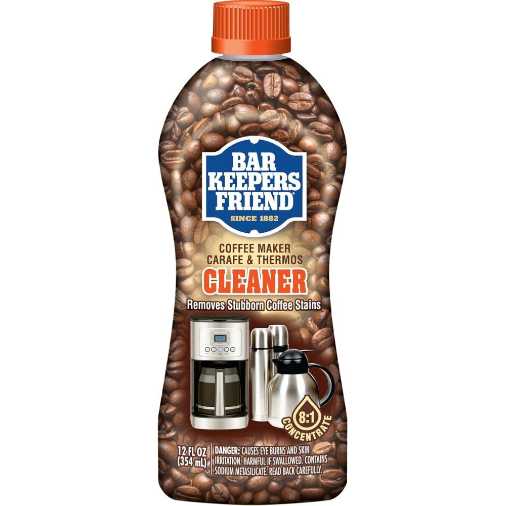 image:imageBar Keepers Friend Coffee Maker Cleaner 2 x 12 oz Removes Stains amp Oily Residue from Espresso Machines Carafes Thermos Drip Coffee Pots SingleCup Coffee Makers amp More1
