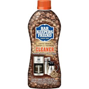 Bar Keepers Friend Coffee Maker Cleaner (2 x 12 oz) Removes Stains & Oily Residue from Espresso Machines, Carafes, Thermos, Drip Coffee Pots, Single-Cup Coffee Makers & More(1)